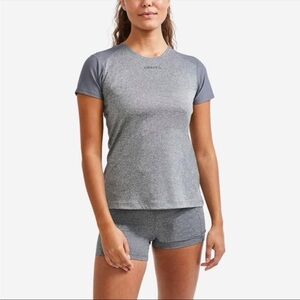Craft Women's Short Sleeve Gray Tee